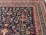 New Hand Knotted Antique Recreation Of 19th Century Ghashghai.  SOLD