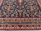 New Hand Knotted Antique Recreation Of 19th Century Ghashghai.  SOLD
