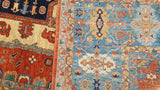 New Afghanistan Hand Knotted Antique Recreation Of 19th Century Persian Bakhshayish