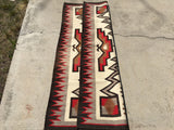 Antique JB Moore Navajo Rug Crystal Trading Post Storm Pattern   SOLD