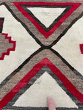 Antique Crystal Navajo Rug 4’2”x6’4” SOLD