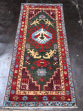 New Afghanistan Hand Knotted Antique Recreation of 18th Century Caucasian Oriental Rug 6’6”x 3’2”