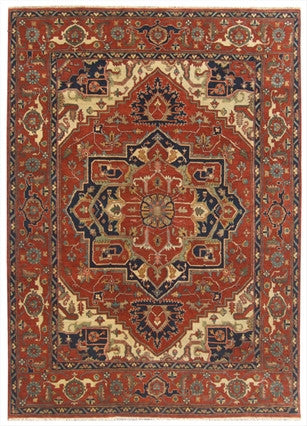New India Hand-knotted Antique Recreation Of Persian Heriz   8'2