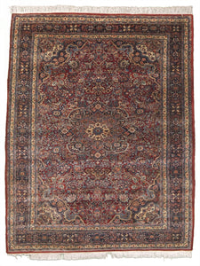 Antique Persian Jozan Sarouk Rug             6'5"x 10'3"
