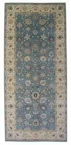 New Pakistan Hand-woven Antique Reproduction of a 19th Century Persian Carpet Runner   6'1"x 14'