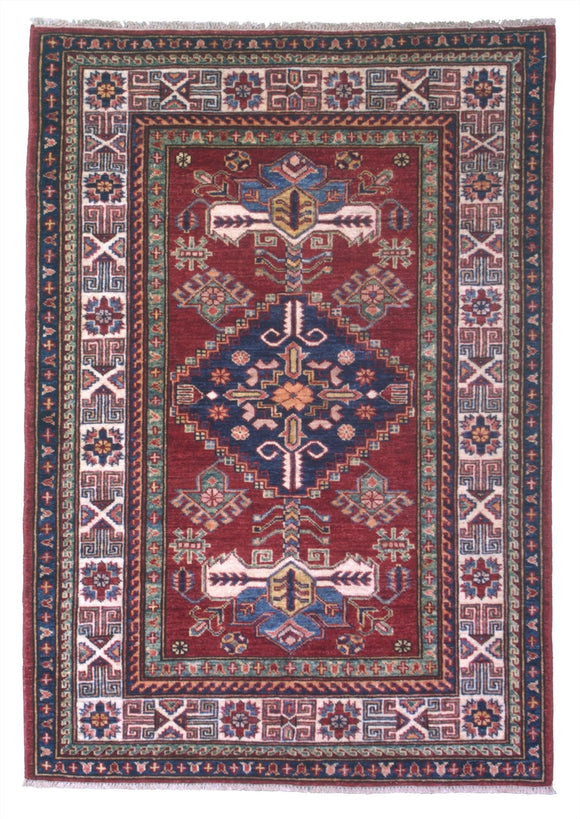 New Pakistan Hand-woven Antique Reproduction of a 19th Century Caucasian Kazak Rug   SOLD