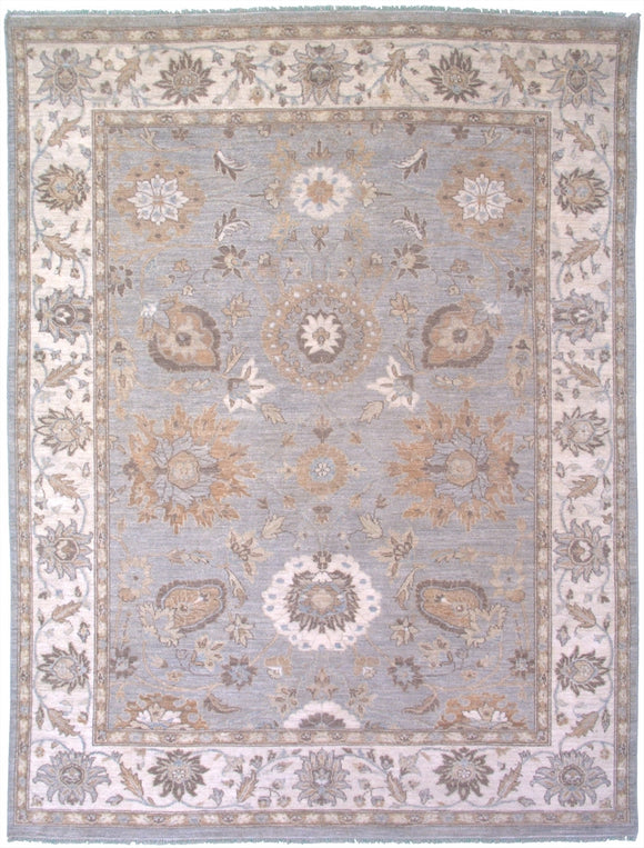 New Pakistan Hand-woven Antique Reproduction of a 19th Century Persian Sultanabad Carpet   7'9