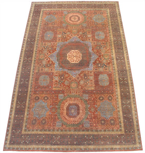 New Pakistan Hand-woven Antique Reproduction of an Egyptian Mamluk Carpet  12'x 20'