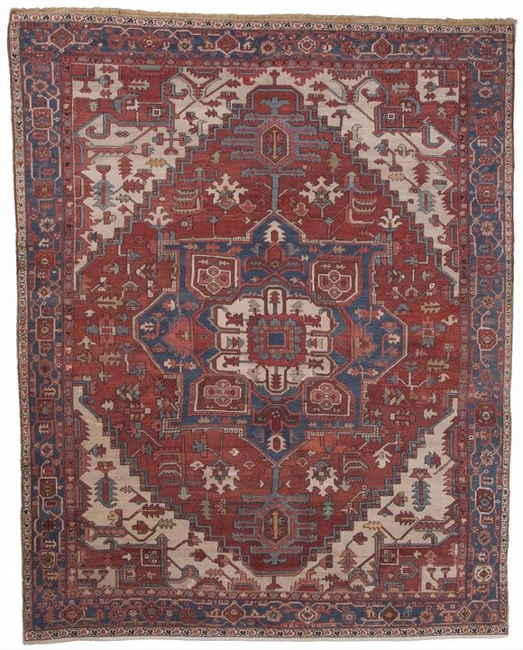 Antique Persian Serapi Carpet              9'3