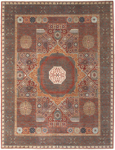 New Hand-Knotted Antique Reproduction of an Egyptian Mamluk Carpet           SOLD