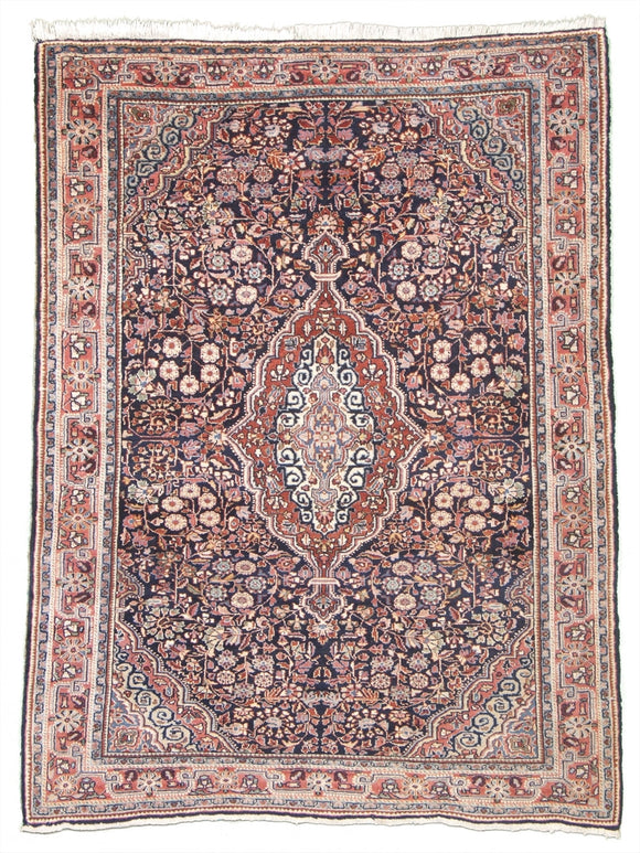 Antique Persian Jozan Sarouk Rug