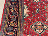 Persian Hand Knotted Ferahan Oriental Rug Square Size 9’1”x10’2”