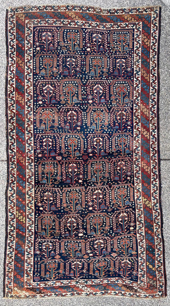 Antique Persian Luri Tribal Oriental Rug 5’5”x9’8”