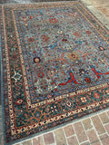New Afghanistan Hand Knotted Antique Recreation of 19th Century Persian Bijar 9’x 12’