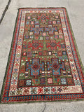 New Afghanistan Hand Knotted Antique Recreation of 19th Century Caucasian Oriental Rug