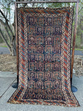Antique Persian Luri Tribal Oriental Rug 5’5”x9’8”