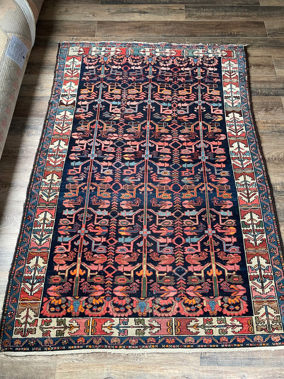 Antique Persian Bakhtiari Oriental Rug 4’2”x6’3”