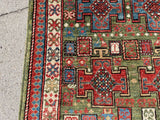 New Afghanistan Hand Knotted Antique Recreation of 19th Century Caucasian Oriental Rug