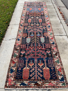 Antique Bakhtiari Hand Knotted Persian Oriental Rug 2’7”x 12’10”SOLD