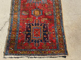 Antique Persian Heriz Runner Oriental Rug 3’x11’2”