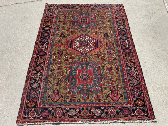 Antique Persian Karajeh Oriental Rug
