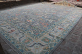 New Afghanistan Hand Knotted Oushak Design 22’8”x15’9”