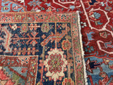 Antique Persian Karajeh Heriz Oriental Rug 8’5”x12’