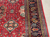 Persian Hand Knotted Ferahan Oriental Rug Square Size 9’1”x10’2”