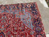 Antique Persian Karajeh Heriz Oriental Rug 8’5”x12’