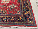 Persian Hand Knotted Ferahan Oriental Rug Square Size 9’1”x10’2”