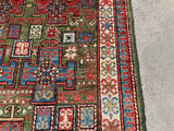 New Afghanistan Hand Knotted Antique Recreation of 19th Century Caucasian Oriental Rug