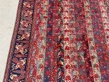 1880’s Antique Persian Khamseh Tribal Rug 4’10”x9’3”