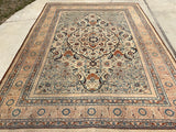 Antique Haji-Jalili Tabriz Persian Oriental Rug 9’2”x12’6” Wow!