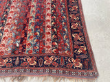 1880’s Antique Persian Khamseh Tribal Rug 4’10”x9’3”