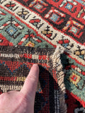 Antique Hand Knotted Gendje Eastern Azerbaijan Caucasian Oriental Rug Runner 3’4”x11’8”