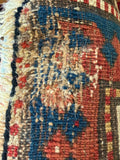 Antique 1885 Caucasian Runner Oriental Rug