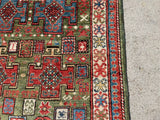 New Afghanistan Hand Knotted Antique Recreation of 19th Century Caucasian Oriental Rug