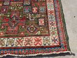 New Afghanistan Hand Knotted Antique Recreation of 19th Century Caucasian Oriental Rug