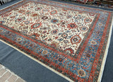 New Afghanistan Hand Knotted Antique Recreation of 19th Century Persian Oriental Rug 10’x 14’