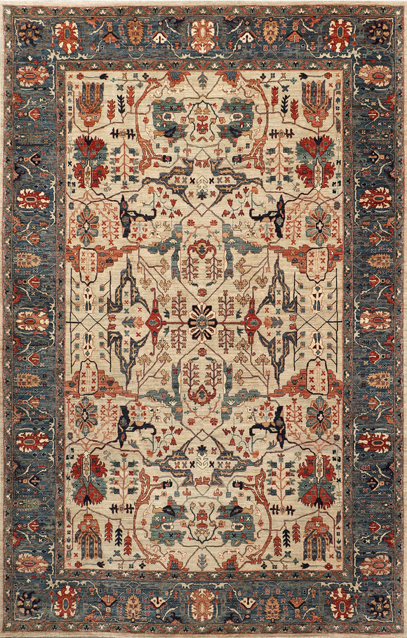 New Afghanistan Hand Knotted Antique Recreation of 19th Century Persian Garrus 11’6”x 18’