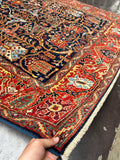 New Afghanistan Hand Knotted Antique Recreation of 19th Century Persian Garrus Bidjar 6’x9’ SOLD