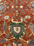 New Hand Knotted Antique Recreation of 19th Century Persian Mahal 8’10”x 12’2