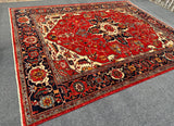 New Afghanistan Hand Knotted Antique Recreation of 19th Century Heriz