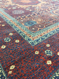 New Afghanistan Hand Knotted Mamluk Oriental Rug 8’11”x 12’3”