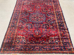 Antique Persian Lilihan Hand-Knotted Oriental Rug    5’1”x 6’4”. SOLD