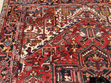 Old Persian Hand-Knotted Gorevan Heriz Oriental Carpet    8’10”x 11’4”   SOLD