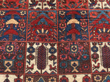 Antique Persian Hand-Knotted Garden Design Bakhtiari.  5’5”x 6’9” thanks SOLD