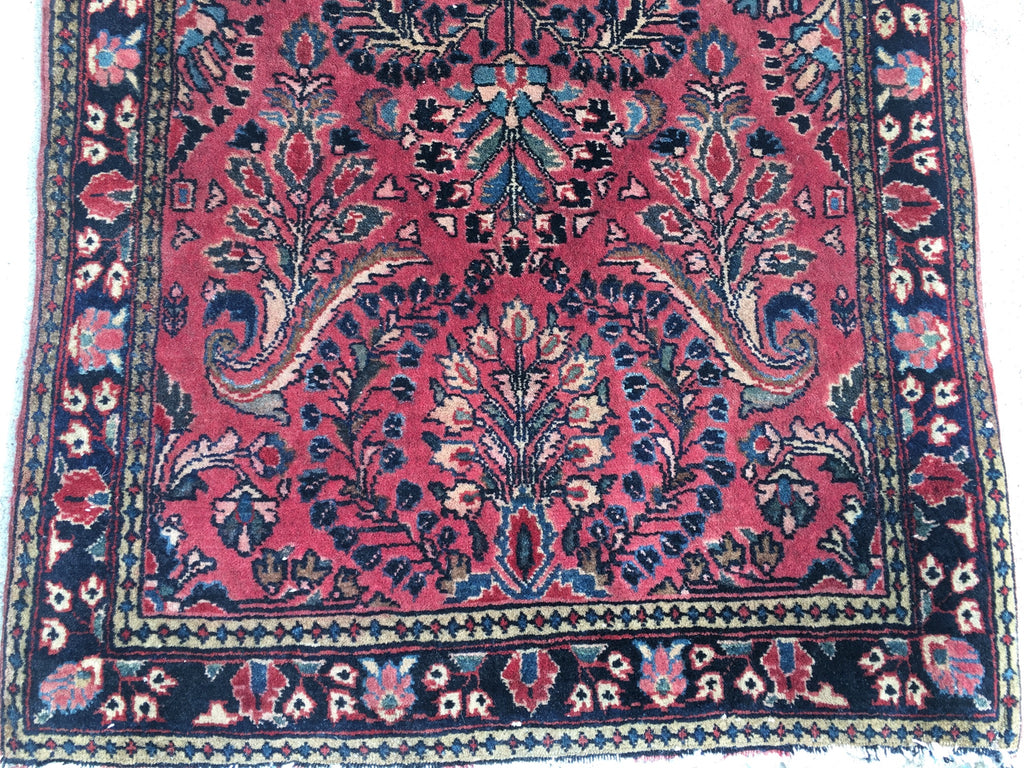 Antique Small Persian Sarouk Oriental Rug Mat 2’x 4 SOLD – RUG Curator