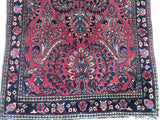 Antique Small Persian Sarouk Oriental Rug Mat  2’x 4    SOLD