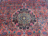 Antique Persian Bijar Oriental Carpet.  8’8”x 11’9”  SOLD